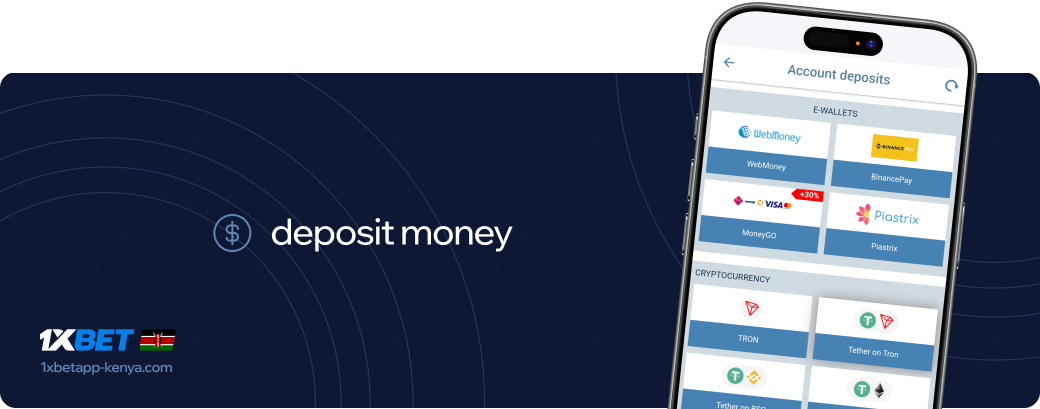 Deposit money 1xbet apk Kenya