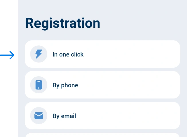 One-click registration 1xBet BetAPK Kenya 
